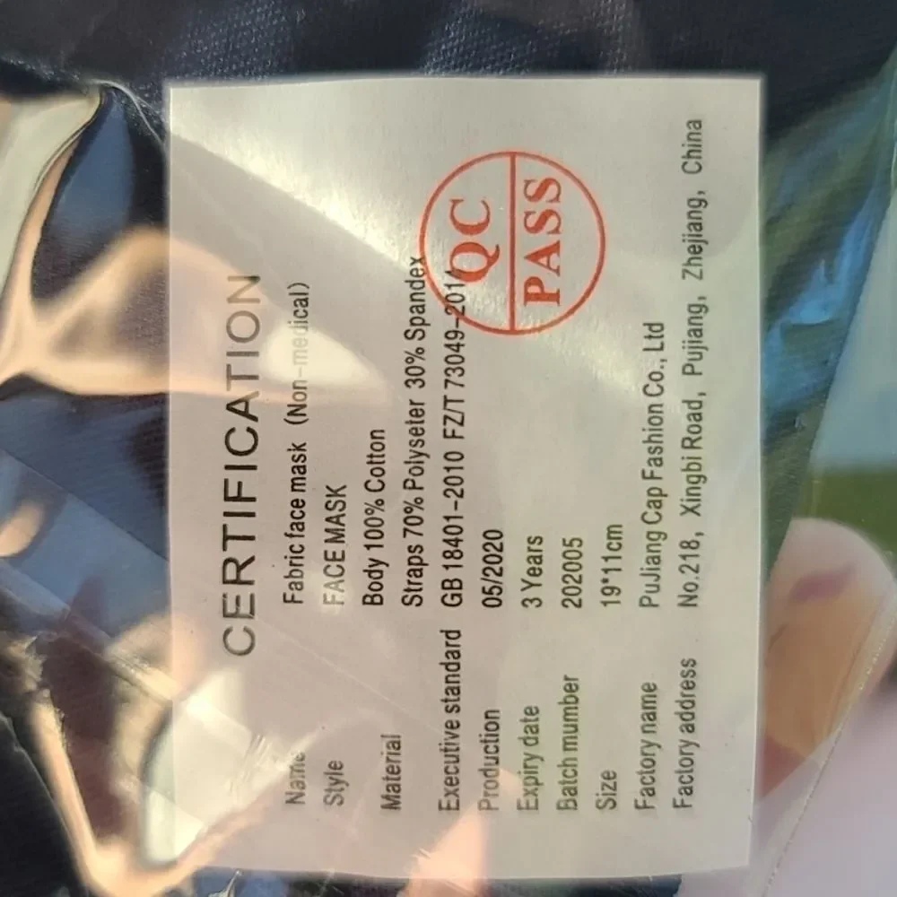 3/10$ Kids face mask
